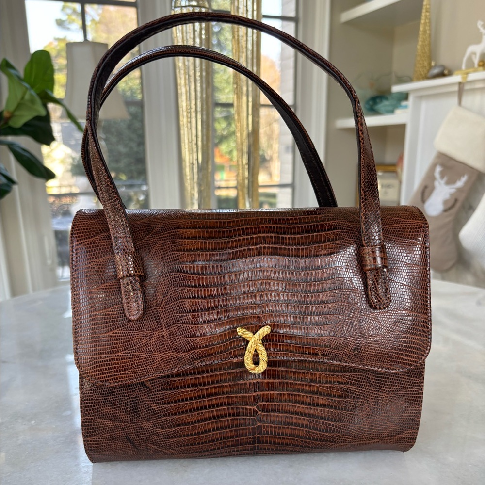 Vintage Bellestone Lizard Handbag